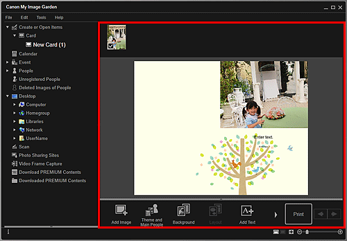 figure: Create or Open Items edit screen