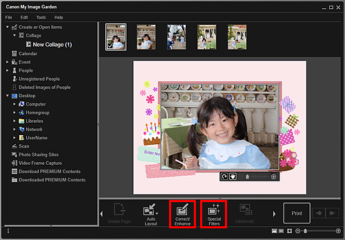 figure: Create or Open Items edit screen