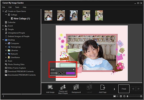 figure: Create or Open Items edit screen