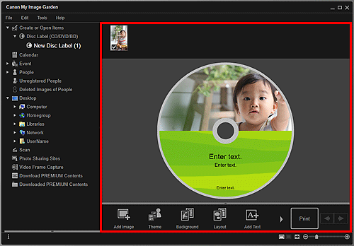 attēls: rediģēšanas ekrāns Objektu izveide vai atvēršana