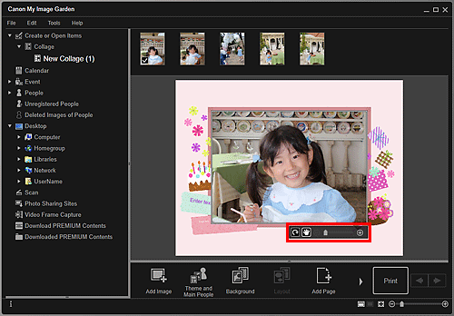 attēls: rediģēšanas ekrāns Objektu izveide vai atvēršana