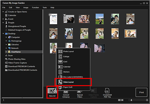 figure: Folder view