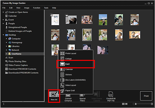 figure: Folder view