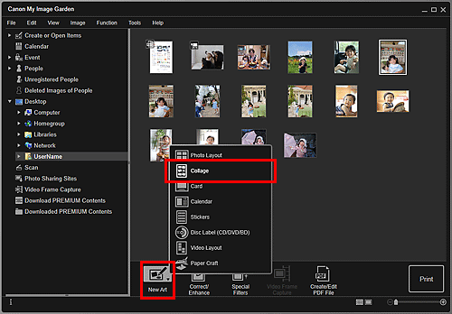 figure: Folder view