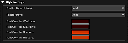 Imagen: Cuadro de diálogo Configuración avanzada (Calendario)