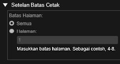 gambar: Kotak dialog Setelan Cetak