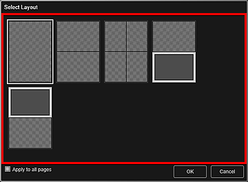 figur: dialogboksen Vælg layout