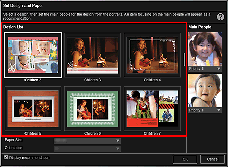 attēls: dialoglodziņš Noformējuma un papīra iestatīšana