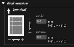 ภาพ: ไดอะล็อกบ็อกซ์ การตั้งค่าการพิมพ์