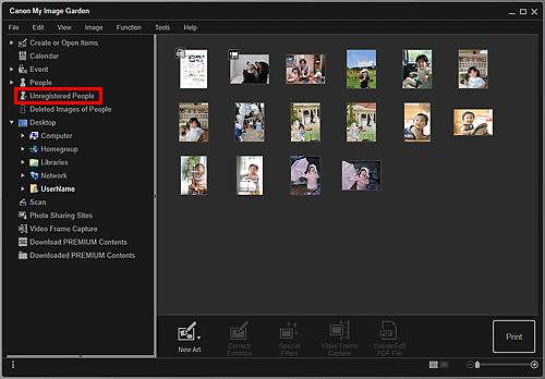 figure: Folder view