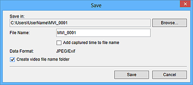 figure: Save dialog box