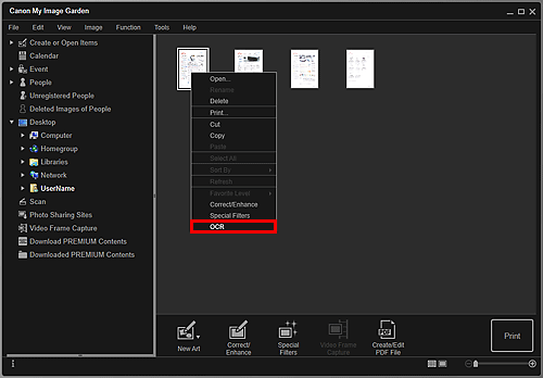 figure: Folder view