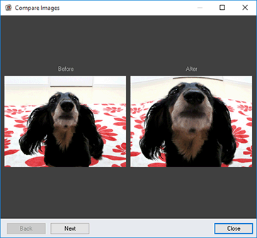 figure: Compare Images window