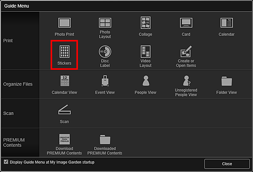 εικόνα: οθόνη Μενού οδήγησης