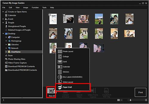 figure: Folder view