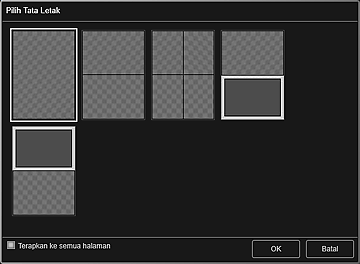 gambar: Kotak dialog Pilih Tata Letak