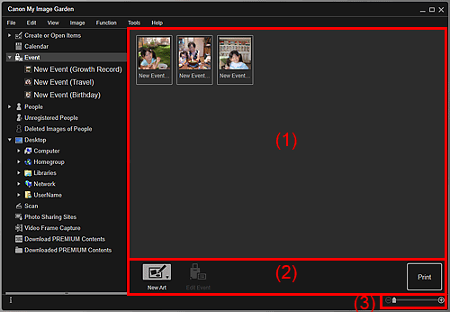 figura: Vizualizare eveniment