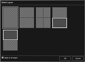 figur: dialogrutan Välj layout