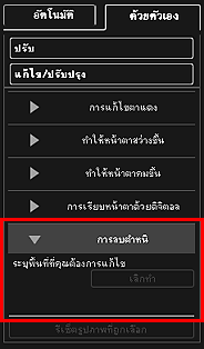 ภาพ: หน้าต่าง "แก้ไข/ปรับปรุงรูปภาพ" แท็บ "ด้วยตัวเอง"