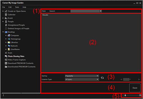 figure: Photo Sharing Sites view