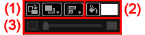 figure : Palette d'ajustement de zone de texte