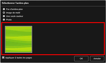 figure : Boîte de dialogue Sélectionner l'arrière-plan