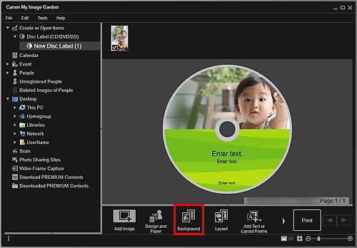 attēls: rediģēšanas ekrāns Objekts