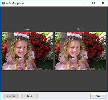 ภาพ: หน้าต่าง "เปรียบเทียบรูปภาพ"