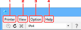 obrázek: Obrazovka nástroje IJ Network Device Setup Utility