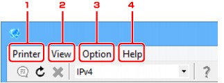 figur: Skærmbilledet IJ Network Device Setup Utility