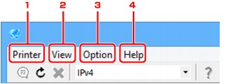 figure: IJ Network Device Setup Utility screen