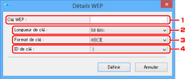 figure : écran Détails WEP