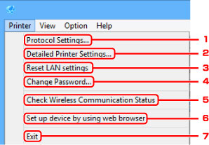 slika: Zaslon Meni tiskalnika