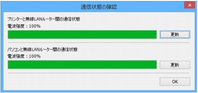 図：［通信状態の確認］画面