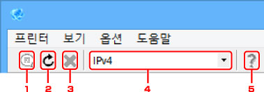 그림: [IJ Network Device Setup Utility] 화면