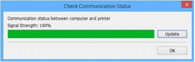 figure: Check Communication Status screen