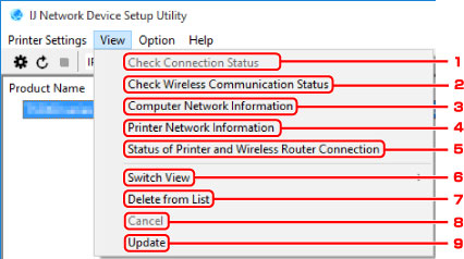 attēls: Ekrāns — Skatīt izvēlne