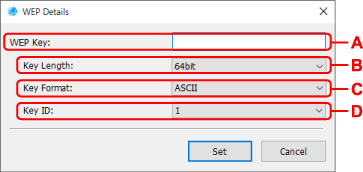 hình: Màn hình WEP Details