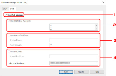 figura: Schermata Impostazioni di rete (LAN wired)