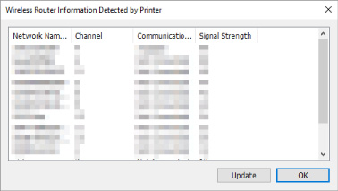 Abbildung: Bildschirm "Wireless Router-Informationen vom Drucker gefunden"