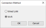 الشكل: شاشة طريقة التوصيل (Connection Method)