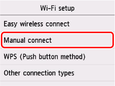 Connessione manuale allo schermo della stampante
