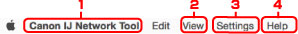 şekil: Canon IJ Network Tool ekranı