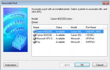 canon ij network tool port not installed