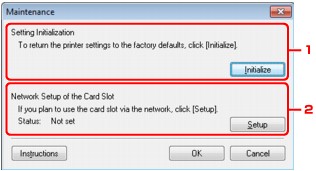 slika: zaslon Vzdrževanje