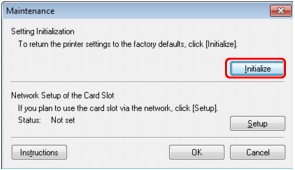 slika: zaslon Vzdrževanje