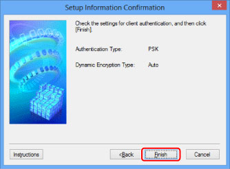 figura: Ecranul Confirmare informaţii configurare