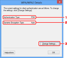 Obrázok: Obrazovka Podrobnosti o WPA/WPA2