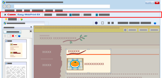 Abbildung: Easy-WebPrint EX-Bildschirm