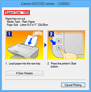 slika: zaslon s pogreškom